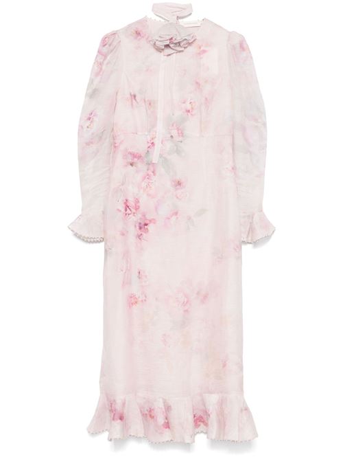 Crush Flower midi dress ZIMMERMANN | 2337DR251PINK FLORAL